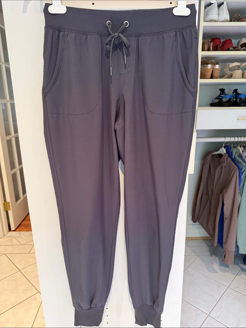 CRZ YOGA Black Drawstring Waist Joggers